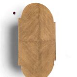 Petit meuble bar art déco vintage incurvé / meuble à thé / vitrine