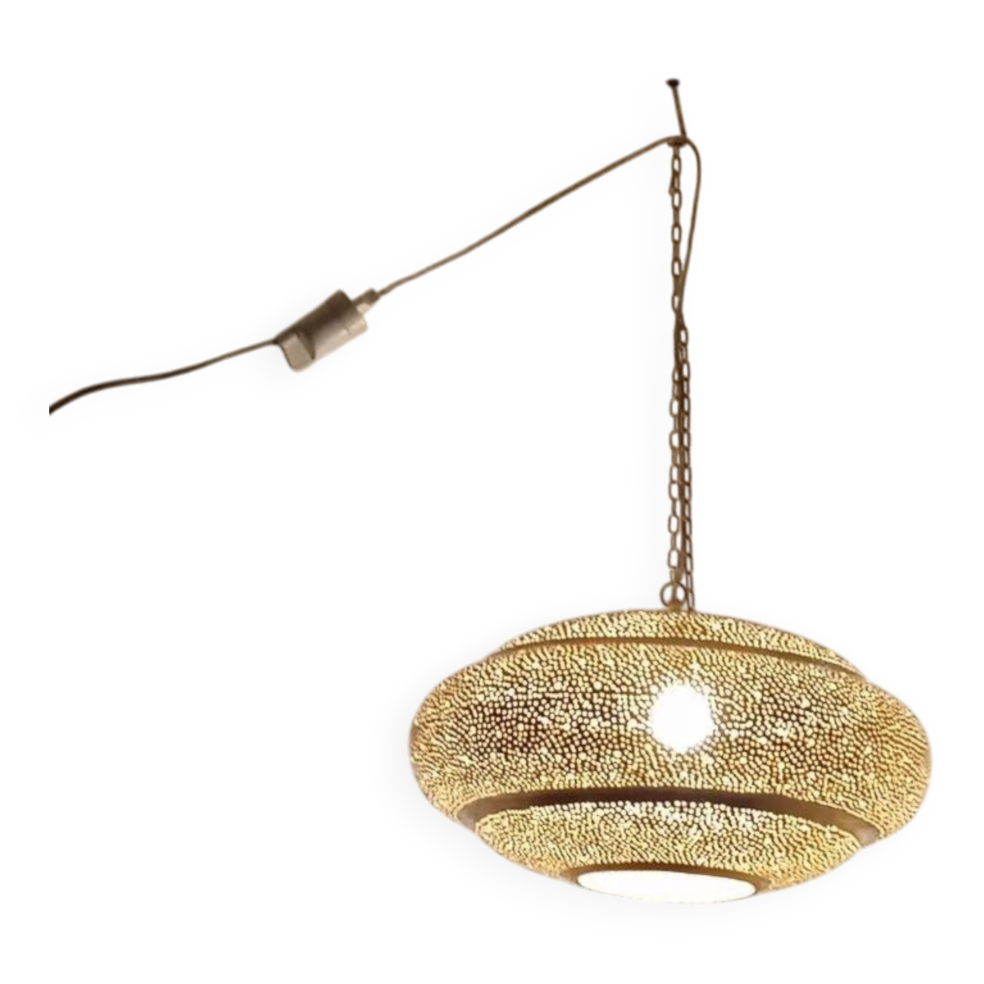 Moroccan brass pendant light