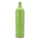 Bottle vase by Paul Badié, La Brague pottery in green ceramic