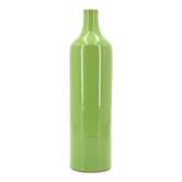 Vase bouteille de Paul Badié, poterie de la Brague en céramique verte