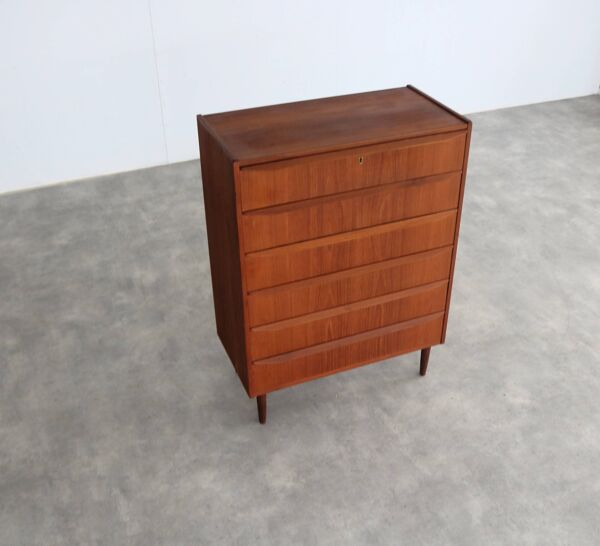 commode vintage   teck   années 1960   danoise