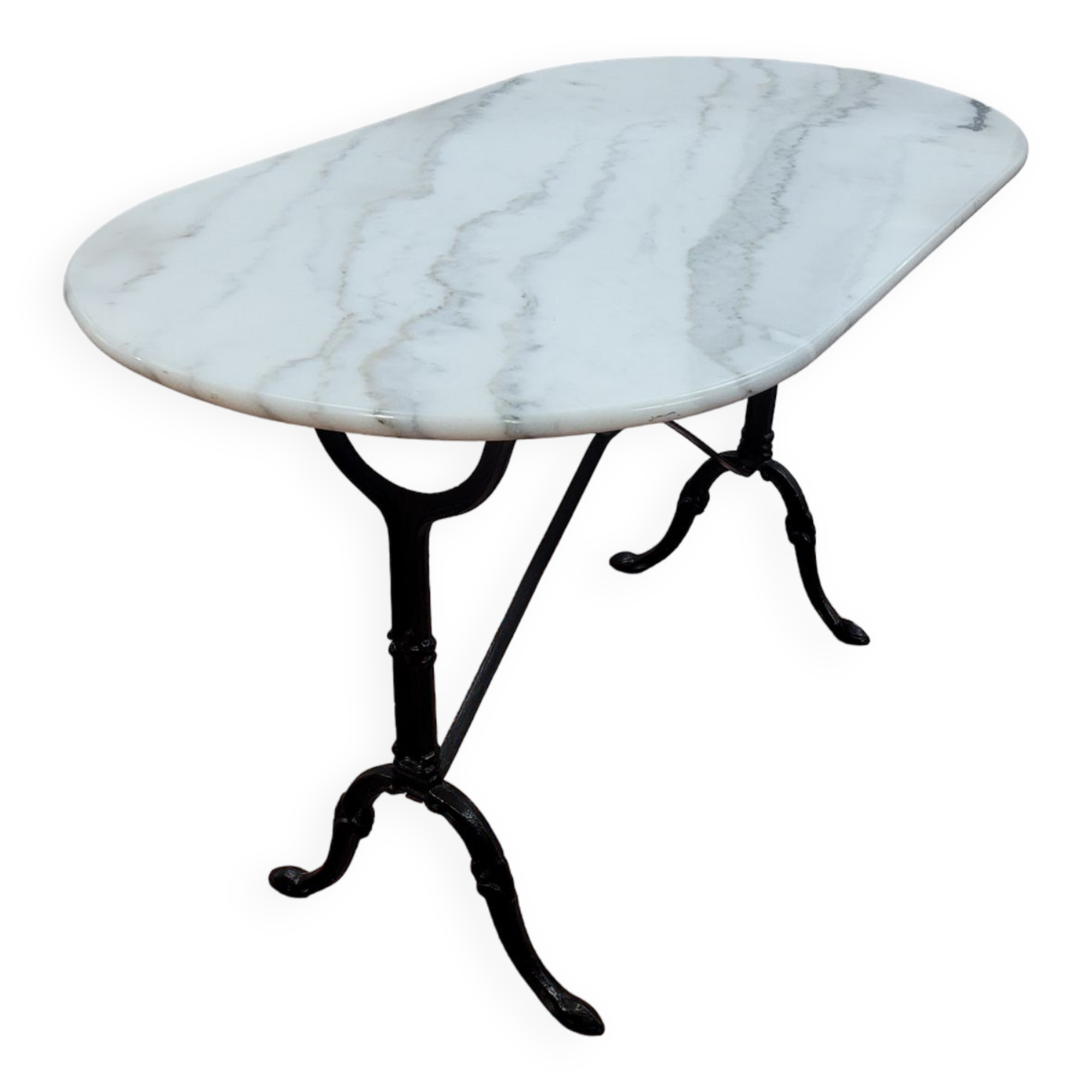 Bistro table with marble top