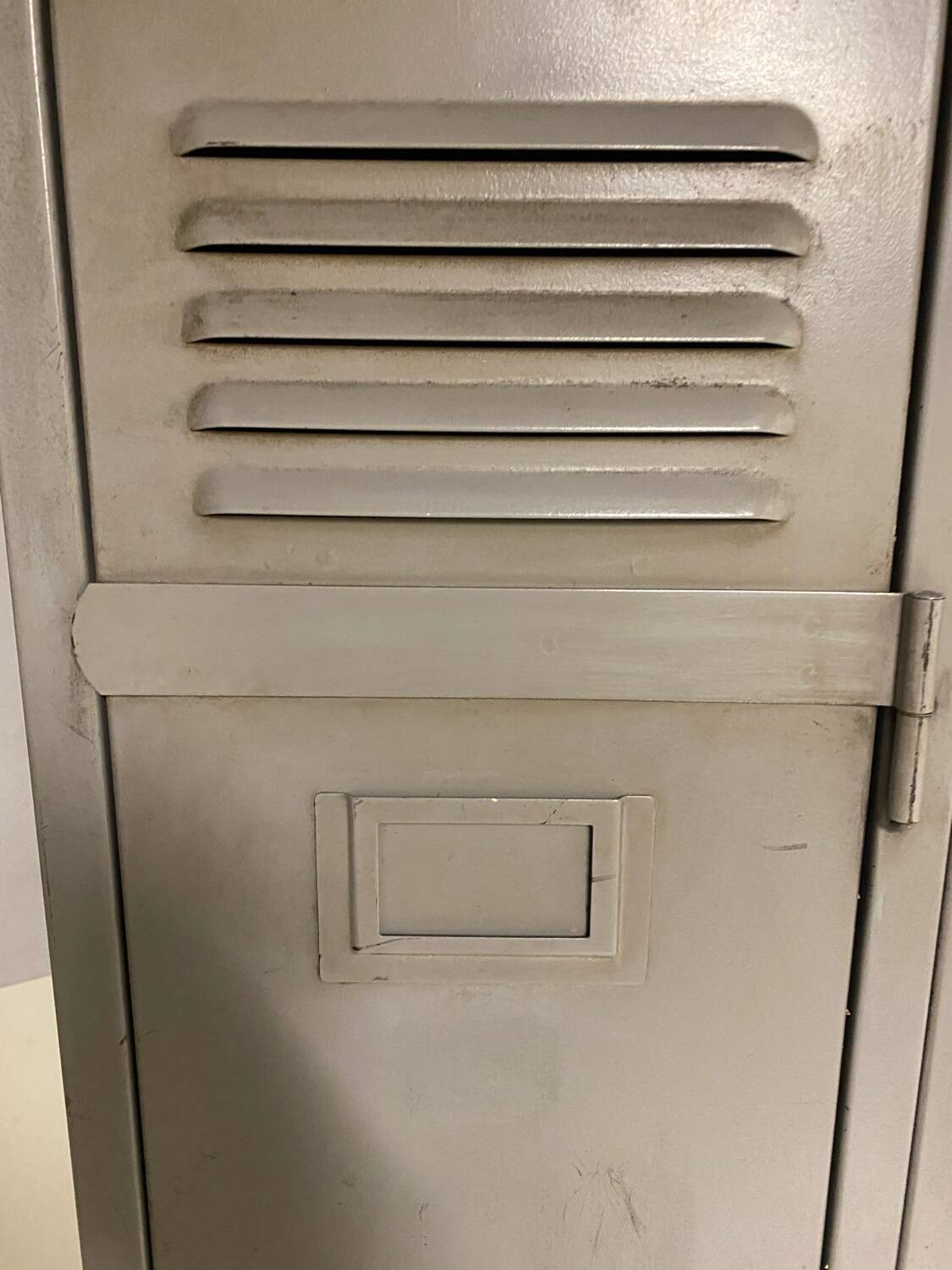 Industrial metal locker room