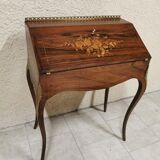 Sloping desk in Louis XV style marquetry