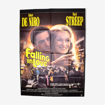 Original poster Cinema " Falling In Love " 1984 Meryl Streep, Robert De Niro...