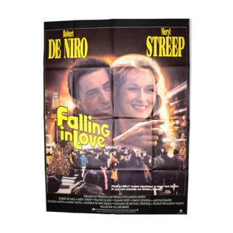 Original poster Cinema " Falling In Love " 1984 Meryl Streep, Robert De Niro...