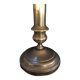 Bronze torch candle holder early 20th century