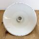 Lampe suspendue industrielle en émail bleu britannique, années 1950