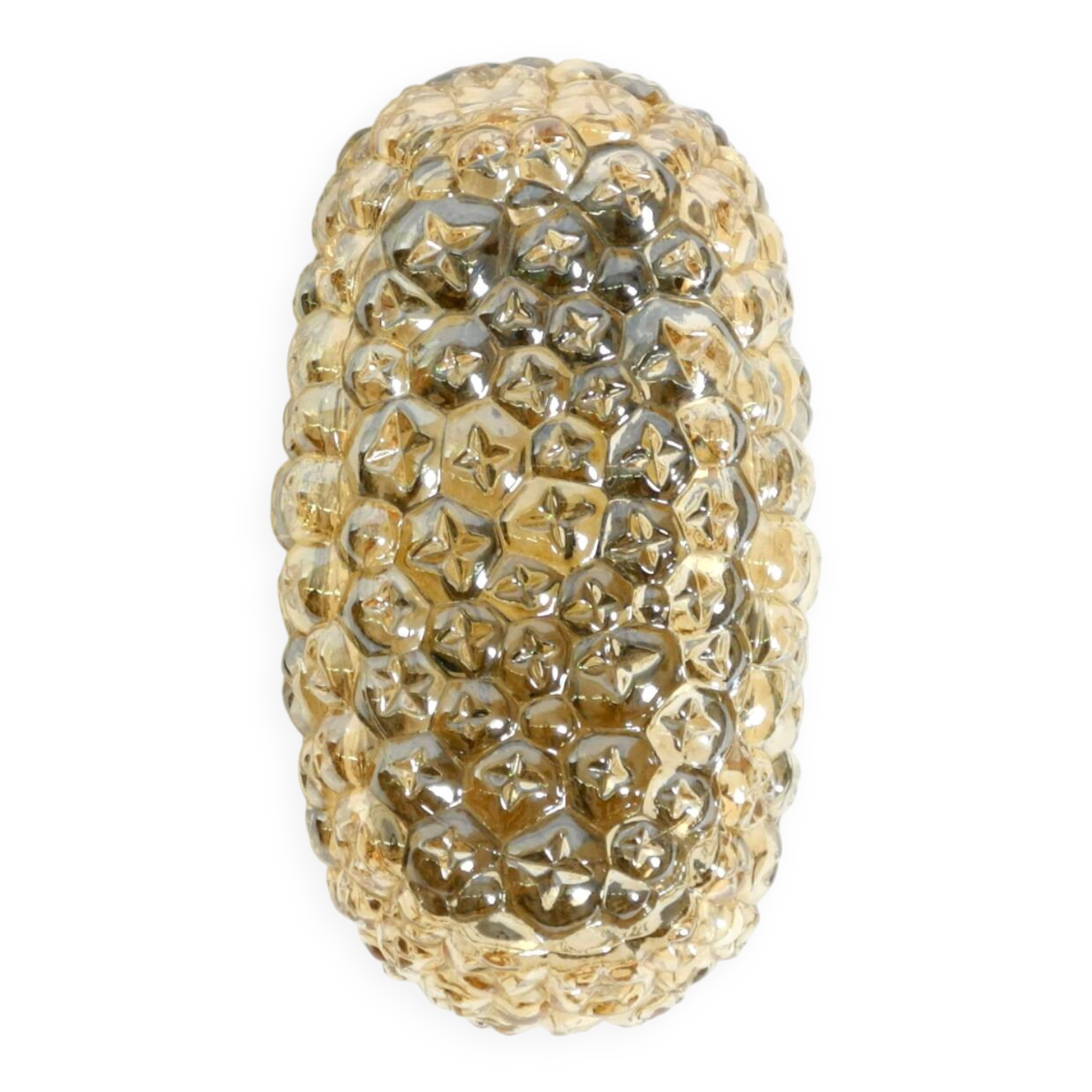 Beautiful original Mid Century Modern glass bubble wall lamp