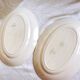 2 vintage Sarreguemines dishes, table service dishes with floral hand decoration