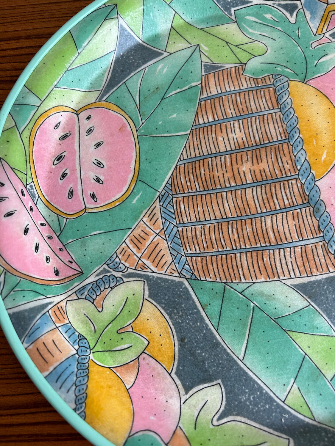 Plateau fruits années 80