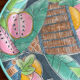 Plateau fruits années 80