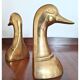 Serres livres canard en laiton