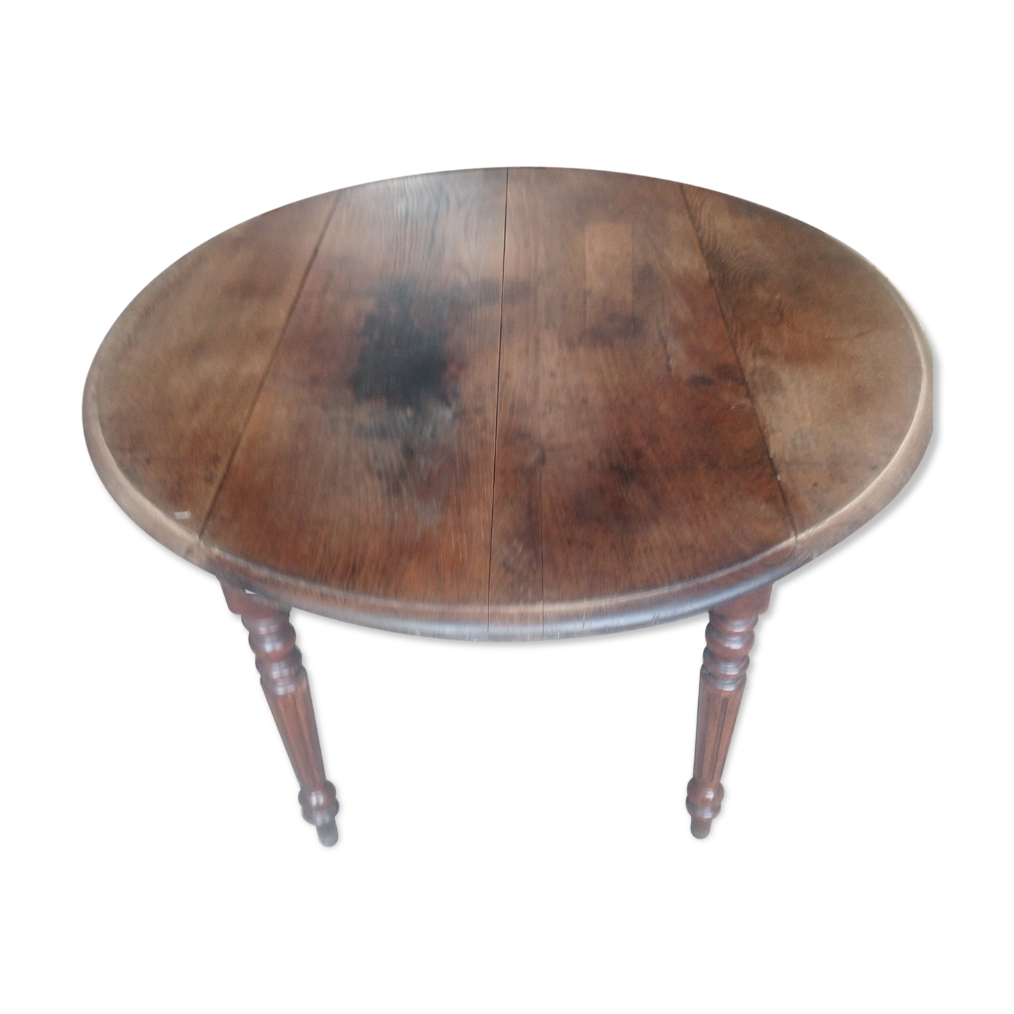 Round table with flap