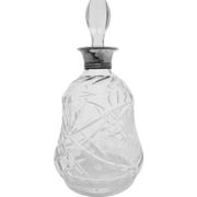 Art Deco crystal silver carafe, Denmark, 1930s