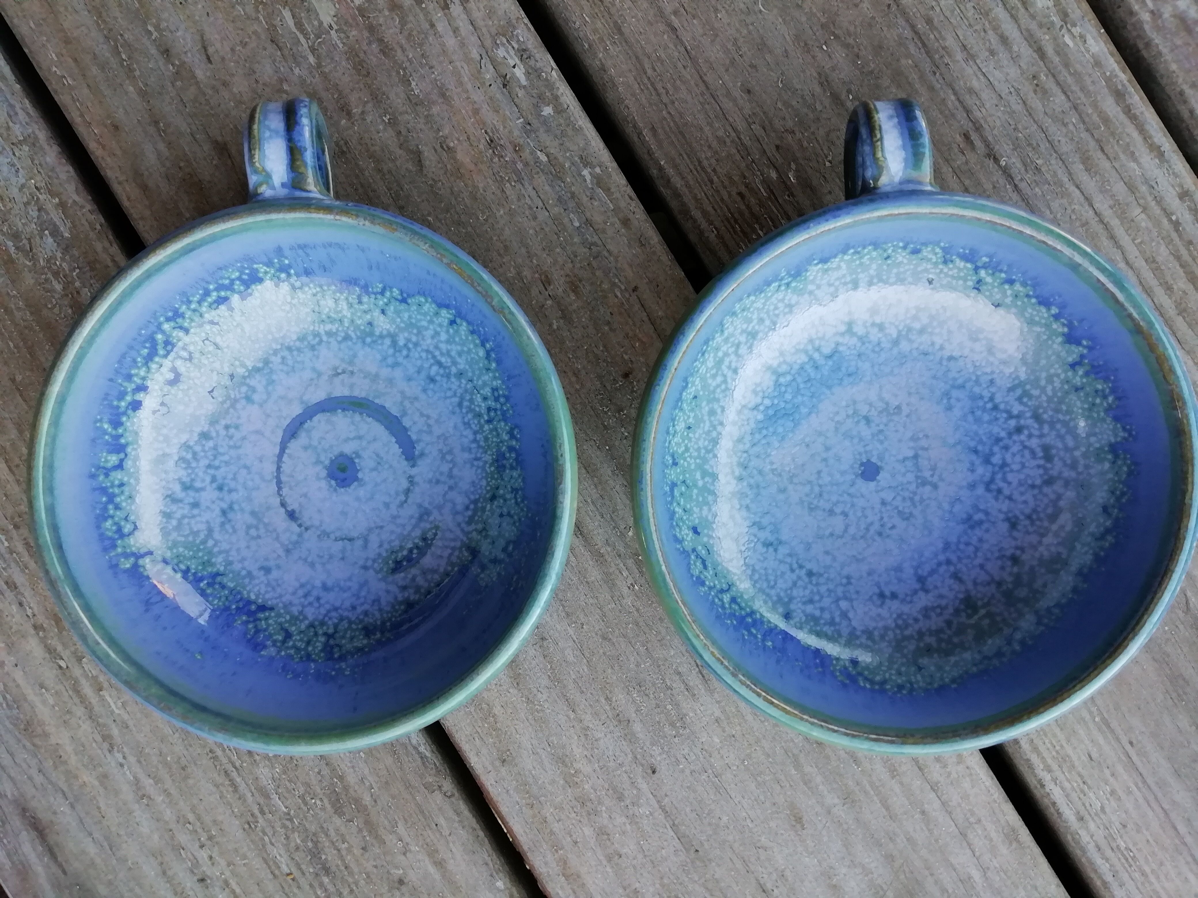 Pair of artisanal cups