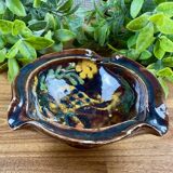 Ceramic ashtray with vintage rooster design