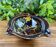 Ceramic ashtray with vintage rooster design