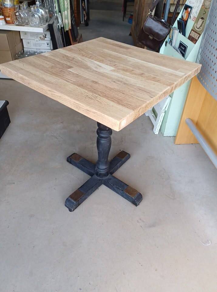 Vintage wooden bistro table