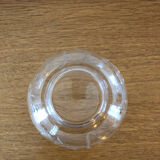 Glass cup chiseled decoration butterflies and flowers