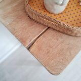 Antique counter, wooden work table.