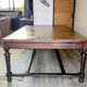 Large pitch pine table 230×140 – Early 20th century, warm and charming