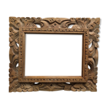 Carved wooden frame