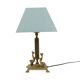 Vintage Brass Table Lamp Mythical Dolphin 41cm