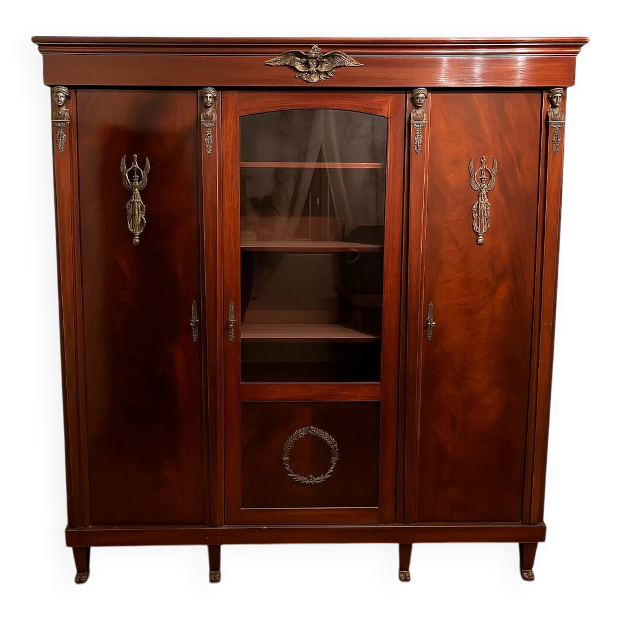 Empire style wardrobe with eagle decor