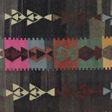 Turkish Anatolian Handmade Vintage Area Kilim Rug 286 cm x 188 cm