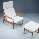 Armchair and ottoman by Arne Vodder for France & Søn