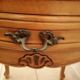 Pair of old wooden bedsides