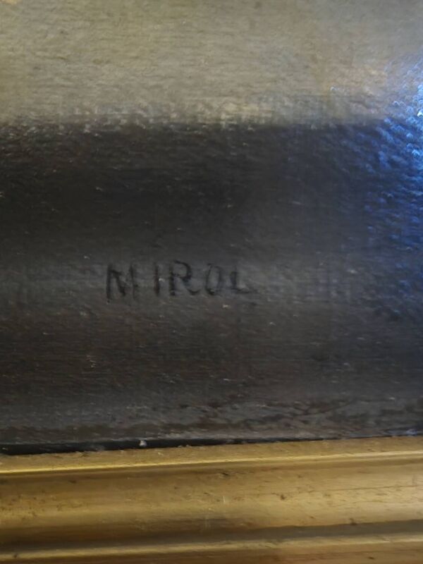 Huile sur toile au bouquet