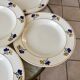 Lot de 6 assiettes creuses Terre de Fer modèle "Roméo" début XXème