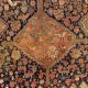 Antique tribal qashqai rug 275x157 cm, medium, oriental carpet truly shabby chic