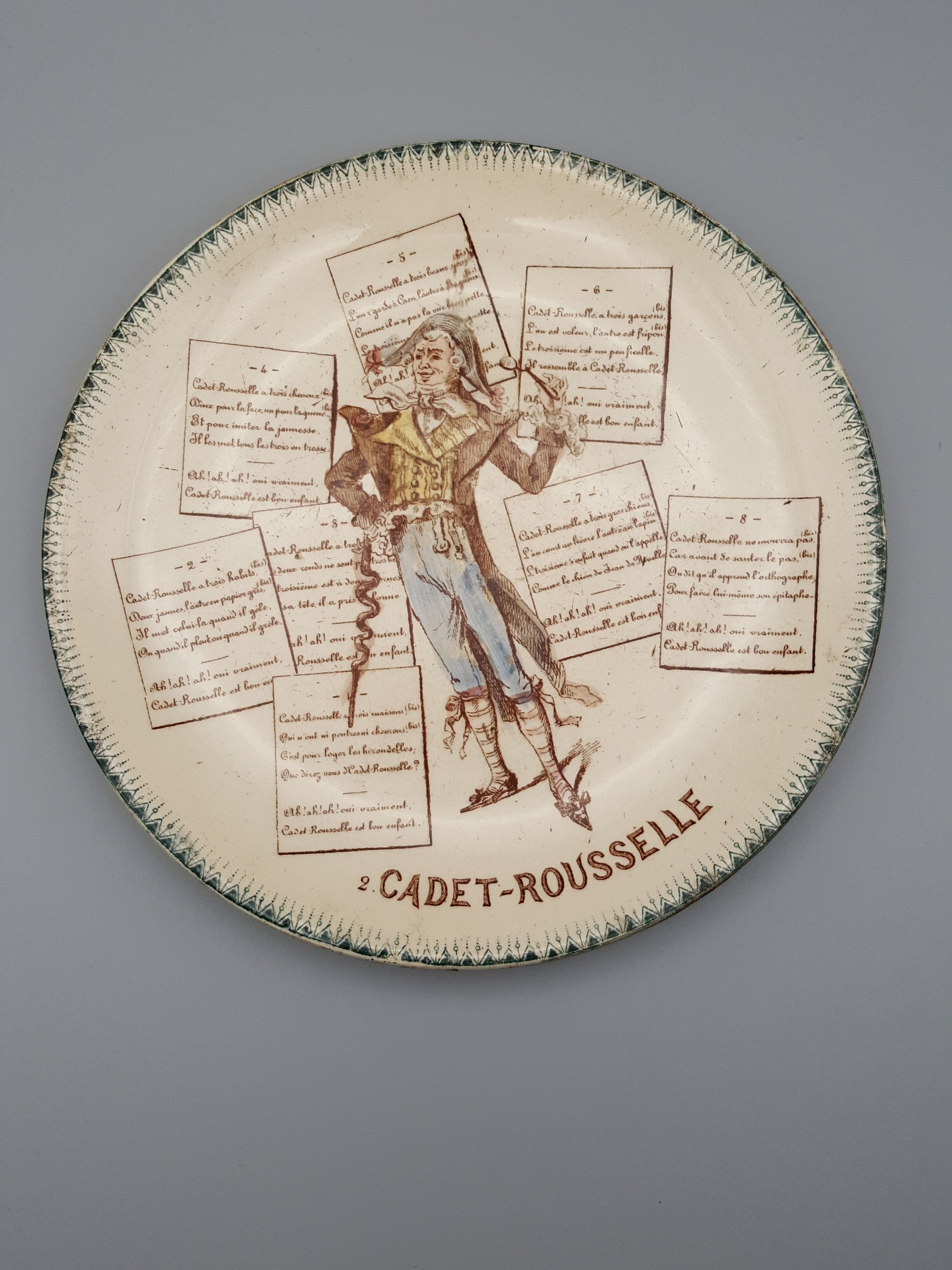 Lot of 4 plates talking children's songs Land of Iron HB and Co.