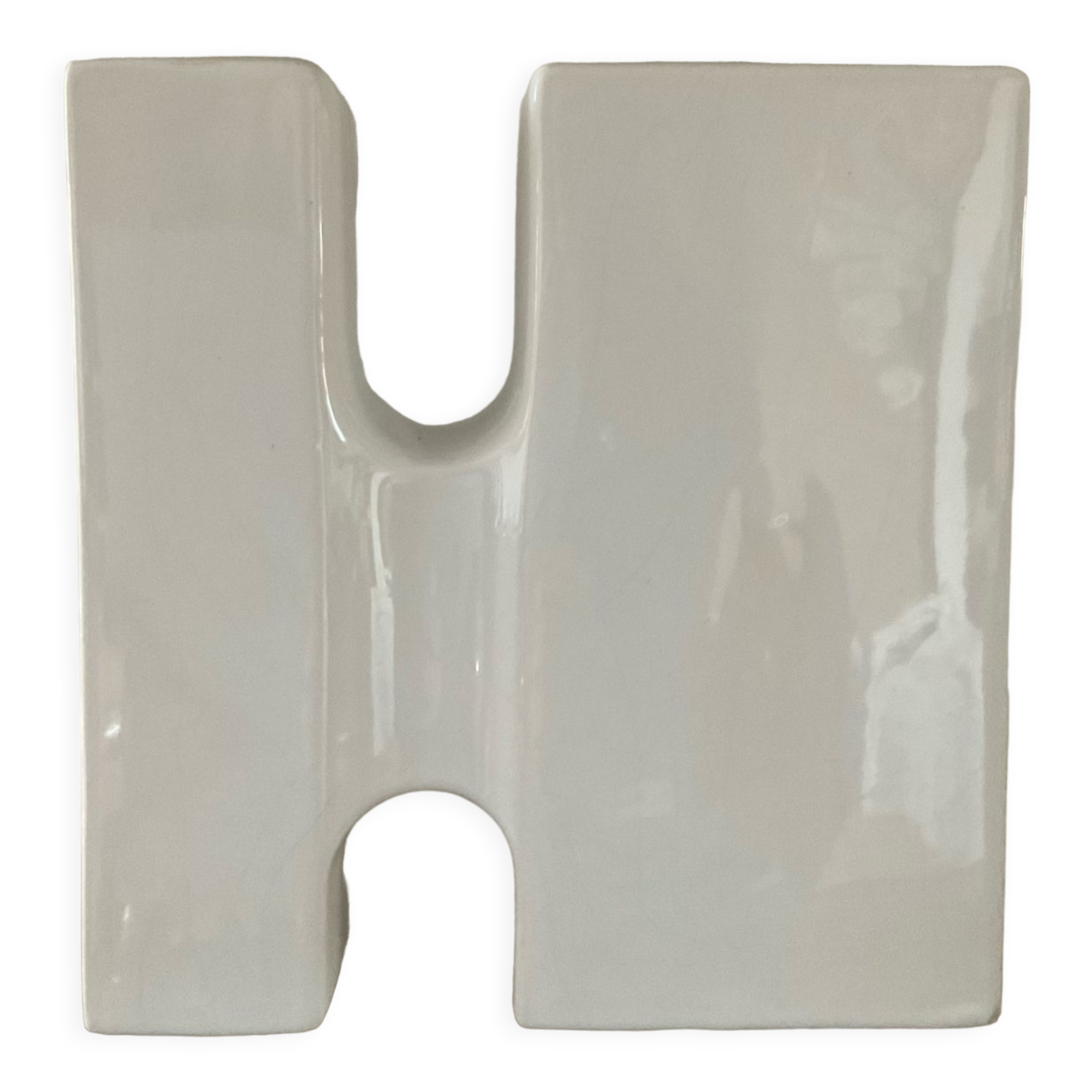 Vintage glazed ceramic vase