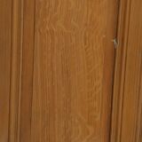 Old communication door with wood effect paint