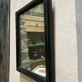 Black frame mirror