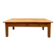 Farmhouse Wood Coffee Table with Drawer