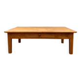 Table basse en bois de ferme avec tiroir