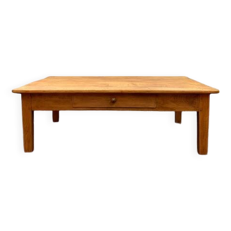 Table basse en bois de ferme avec tiroir