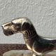 12 antique silver-plated bronze knife rests in modern art deco animal designs.