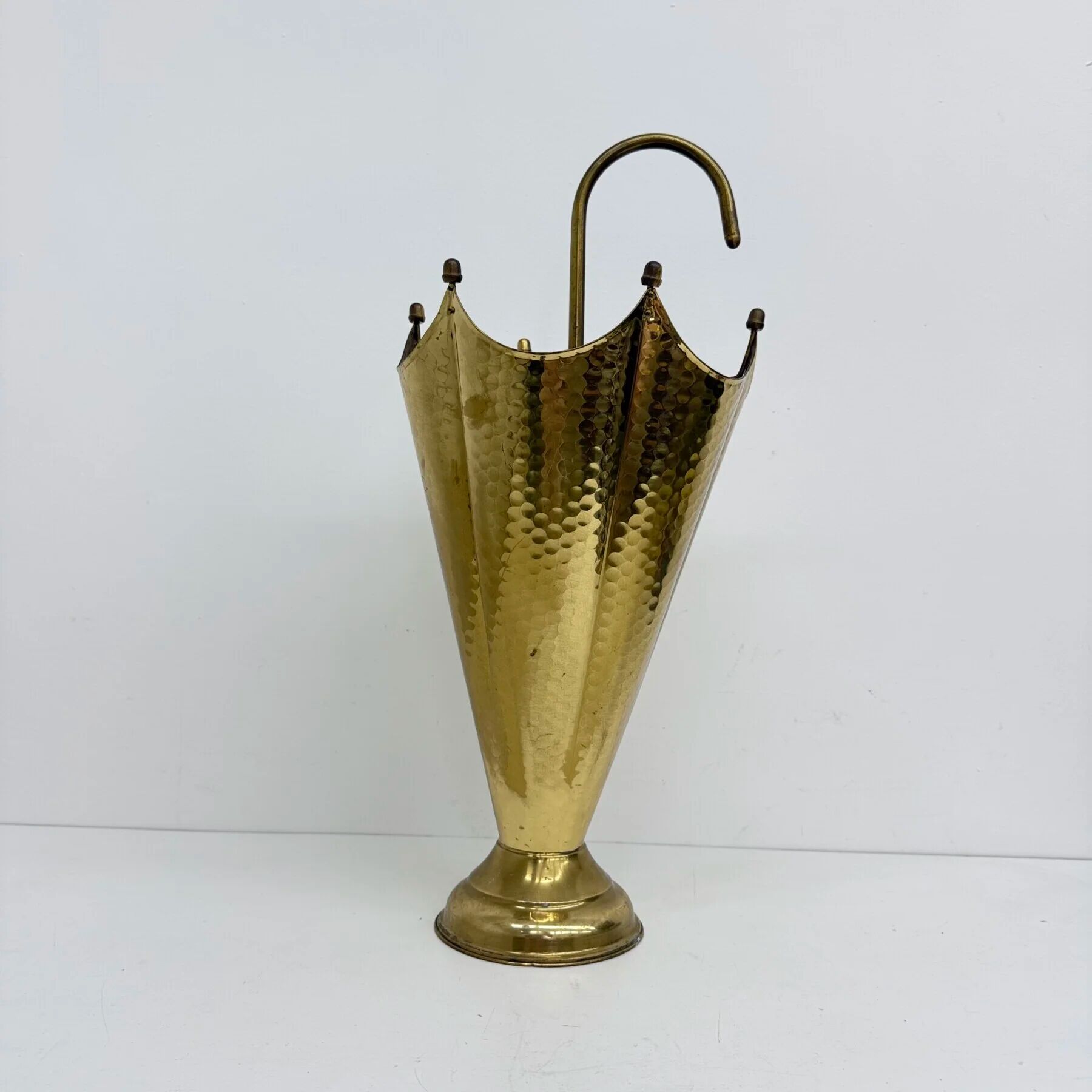 Mid-century design brass umbrella stand, 1970s