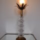 Art Deco crystal floral lamp