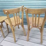 Série de 4 chaises bistrot Baumann