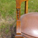 Rosewood and bronze office chair