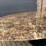 Original oval dining table Knoll Tulip (244cm) Emperador