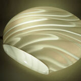 Italian art glass disc table lamp by Vetri Murano, 1970
