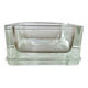 Glass slab, ashtray, pocket emptier, signed LUMAX, 1940s 50s.